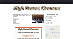 Desktop Screenshot of highdesertdrycleaners.com